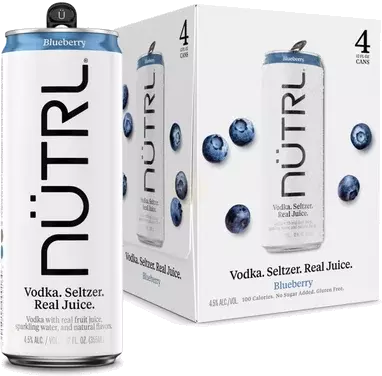 NUTRL BLUEBERRY SELTZER 4PK